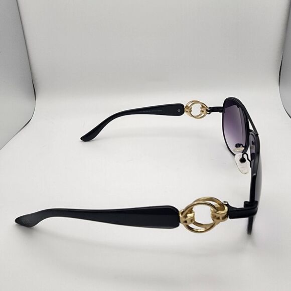Elle Black Aviator Sunglasses & Case main image 5